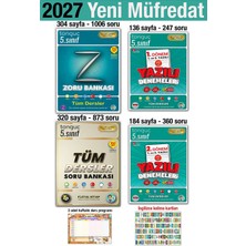 Tonguç Akademi 5. Sınıf 2027 Tüm Dersler Soru Zoru Bankası 1 . 2. Dönem Yazılı Denemeleri Seti