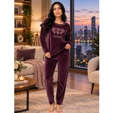 Sunzer Homewear Charme Bayan Kışlık Kadife Pijama Takımı