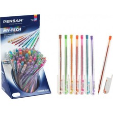 Pensan / My-Tech Tükenmez Kalem - Renkli 10 Adet Farklı Renk