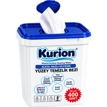 Kurion Alkol Bazlı Hijyenik Yüzey Temizlik Bezi - 400 Yaprak
