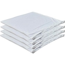 Pratic Home 4 Adet Fermuarlı Pamuklu Kumaş Kırlent Iç Astarı, Yastık Kılıfı, ŞILTE(43X43-45X45-50X50-55X55)