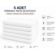 5 Adet 50X70 cm Fermuarlı Pamuklu Kumaş Yastık Kılıfı Şiltesi