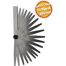 Sentil Filler Çakısı 13 Yaprak 300 mm (0.05-1.00 Mm) Feeler Boşluk Ölçme