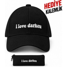 BarsDepo Changbin I Love Darkeu Nakış Işleme Şapka Cap (Kalemlık Hedıyelı)