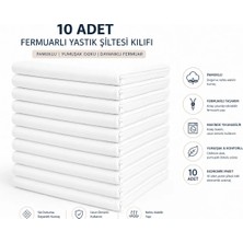10 Adet 50X70 cm Fermuarlı Pamuklu Kumaş Yastık Kılıfı Şiltesi
