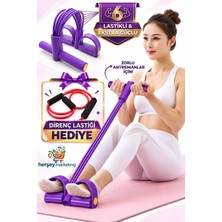 Mrt Bilişim 6 Lastikli Body Trimmer Mekik Çekme Aleti Evde Spor Egzersiz Kol ve Karın Kası Çalıştırıcı Spor Aleti 6 Tüplü