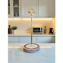 Feray Home Kağıt Havluluk - Kelebek Desen Gold