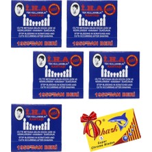 Atamanstore Iha Kibrit Kantaşı 5 Adet 20'li Kart | Shark Chrome 5'li Jilet | Kullan-At Kanama Durdurucu Kan Taşı