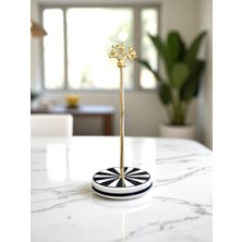 Feray Home Kağıt Havluluk - Siyah Dik Çizgi Gold