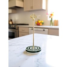 Feray Home Kağıt Havluluk - Yeşil Klasik Zebra Gold