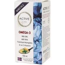 Active Life Omega 3 Fosfolipid Kompleksi Içerikli Likit 150ML Şurup