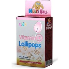 Multi-Ball Multiball Kids Vitamin D Lollipops 7 Adet