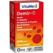 Focus Pharma Vitanext Demir-C 30 Kapsül