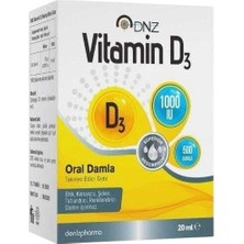 Deniz Pharma Dnz D3 Vitamin 1000 Iu 20 ml Damla