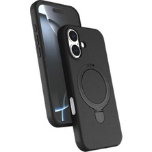 SS Home Concept Apple Iphone 16 Plus Regal Magsafe Standlı Kapak - Siyah