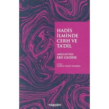 Takdim Kitap Hadis Ilminde Cerh ve Ta'dil