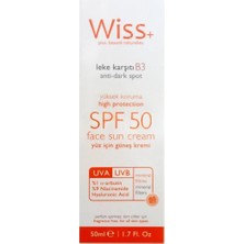 Wiss Yüz Güneş Kremi Spf 50 50 ml