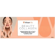 Wiserlife Beauty Collagen Hidrolize Kolajen Tip I-Iıı Hyaluronik Asit Glisin L-Lizin ve Vitamin C Içeren Takviye Edici Gıda 30 Saşe