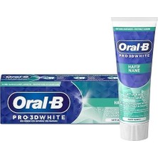 Oral-B Oralb Pro 3D White Hafif Nane Diş Macunu 75 ml