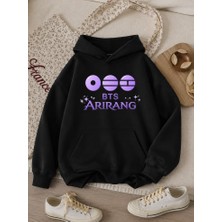 BarsDepo Bts Baskılı Sweatshirt Hoodıe %100 Pamuk ( Suprız Hedıyelı )
