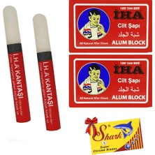 Atamanstore Iha Cilt Şapı 2 Adet | Kalem Kantaşı 2 Adet | Shark Chrome Jilet 5'li Kutu | Terleme Önleyici Şap | Kanama Durdurucu Kalem