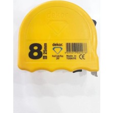 Darbeye Dayanıklı Klipsli Şerit Metre 8MX25MM