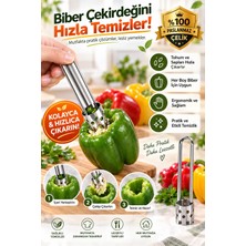 Tasarım Evi Dolma Biber ve Kabak Oyacağı Paslanmaz Metal