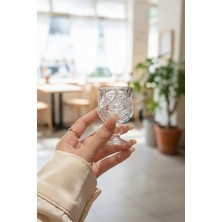 iselahome Rovella Kristal Kesme 6 Adet Kahve Yanı Su / Şerbet Bardağı 55 ml