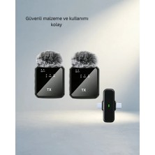Kablosuz Yaka Mikrofonu 2in1 Ios ve Android Uyumlu