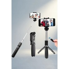 Kompakt Bluetooth Kumandalı Selfie Çubuğu ve Tripod