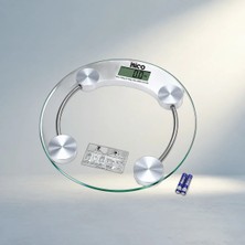Yuvarlak Dijital Banyo Baskülü LCD Ekran Ile 180KG Kapasiteli Terazi