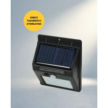 Hareket Sensörlü Güneş Enerjili 20 LED Lamba Dış Mekan Kullanımı