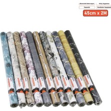 Ecoport Desenli Folyo Duvar Kağıdı - 2 M x 45 cm - Karışık Desenler - Kendinden Yapışkanlı