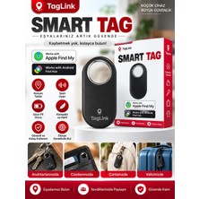 Azurtech Smart Tag Bluetooth Akıllı Takip Cihazı Apple Find My & Android Find Hub Uyumlu