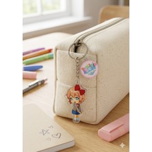 Owlbag Company Owl Bag Doki Doki Literatüre Club - Sayori Karakteri Desenli Acrylic Anahtarlık Çanta Süsü