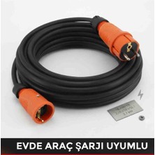 Srcelektronik Rekorlu Araç Şarjı Uyumlu (3-50 Metre Arası) (3x4 Ttr Hes Veya Öznur Kablolu Tam Bakır)(Fişler Rekorlu Halojen Free ) Uzatma Seyyar
