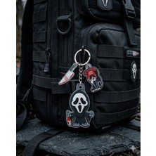 Owlbag Company Owl Bag Scream Ghostface Desenli Charmlı Acrylic Anahtarlık Çanta Süsü
