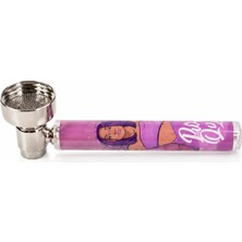 Gold Eagle Purple Queen Metal Hazneli Pipe