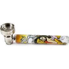 Gold Eagle Desenli Metal Hazneli Pipe