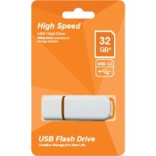 OEM Elba 32GB Plastik Beyaz-Turuncu 3.2 USB Flash Bellek (Kdo)