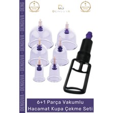 Denguva Premium Series Selülit Çatlak Giderici Vakumlu Masaj Aleti 6'lı Kupa Hacamat Seti