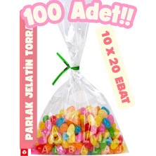 Yorulmaz Ambalaj 👉 10X20 Şeffaf Jelatin Torba – Kurabiye & Şeker Için Şık, Hijyenik Paketleme 100' Lü Paket