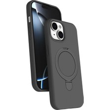 SS Home Concept Apple Iphone 15 Plus Regal Magsafe Standlı Kapak - Titan Gri