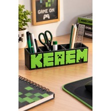 Neo Gift Minecraft Çocuk Isimli Masaüstü Kalemlik Kişiye Özel Hediye