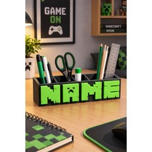 Neo Gift Minecraft Çocuk Isimli Masaüstü Kalemlik Kişiye Özel Hediye