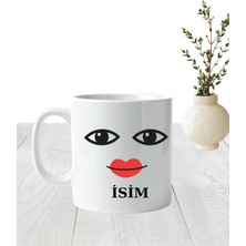 Elfi Kişiye Özel Isimli Tasarım Kupa Bardak - Esprili Yüz Baskılı Kupa