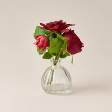 Matmel Deco Vazolu Şakayık - Bordo - 21 cm