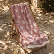 Matmel Soft Çilek Desenli Plaj Havlusu - Kırmızı - 70X140 cm