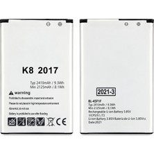 MR OWL Lg K8 2017 Uyumlu BL-45F1F 2410 Mah Li-Ion Batarya