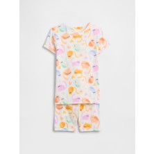 Gap Bebek Beyaz %100 Organik Pamuk Pijama Takımı